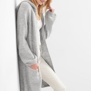Gap Women Long Hooded Cardigan Nwt 